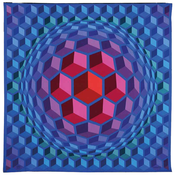 Victor Vasarely (1906–1997) Cheyt Pyr, 1977 Manufacture de Beauvais, Collection Mobilier national ©Victor Vasarely, c/o Pictoright Amsterdam 2019 foto: Isabelle Bideau 9. Victor Vasarely Cheyt Pyr 1977_LR.png