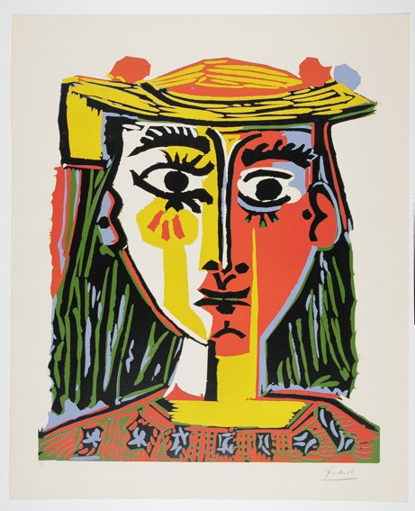 Pablo Picasso, Buste de Femme au Chapeau, 1962..jpg