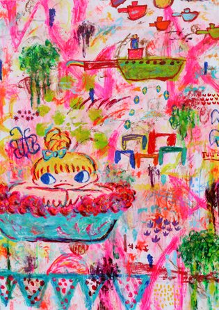 Untitled (ARP11-003), 2011 2. Ayako Rokkaku, Zonder titel ARP11-003, 2011, 140x100cm LR.jpg