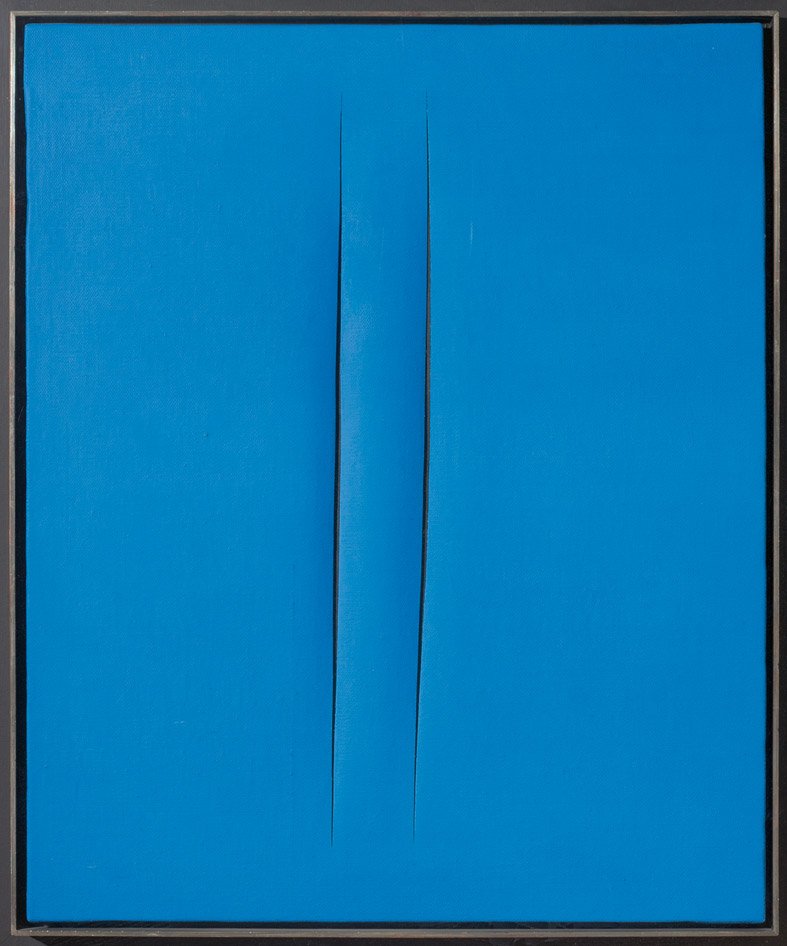 Lucio Fontana, Concetto Spaziale, Atesse, (Ruimtelijke conceptie, verwachtingen), 1964 14) Lucio Fontana, Concetto Spaziale, Atesse, (Ruimtelijke conceptie, verwachtingen), 1964.jpg