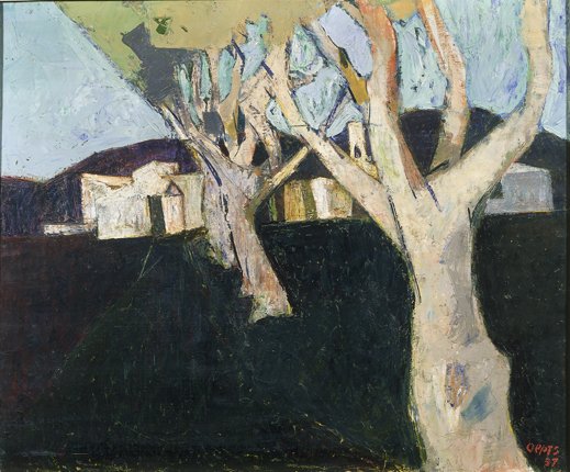 Platanen bij Cogolin, 1957 5. Wim Oepts, Platanen bij Cogolin (lowres), 1957.jpg