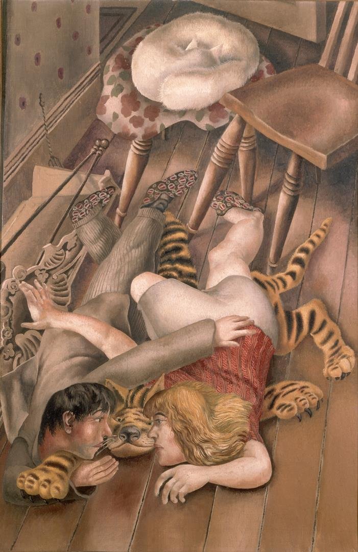 The Tiger Rug, 1940 11. Stanley Spencer, The Tiger Rug, 1940, 92 x 61 cm, olieverf op doek, particuliere collectie - LR.jpg