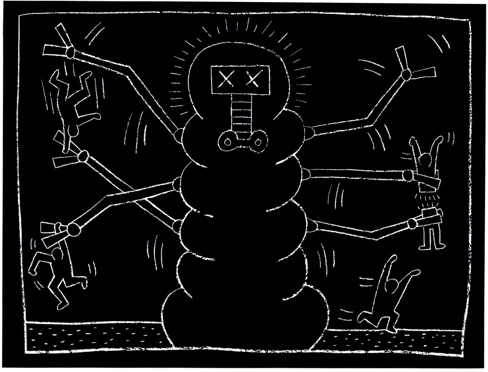 Untitled (subway drawing), 1981. Chalk on paper, 125 x 173 cm. ©Keith Haring Foundation 110_Untitled Subway Drawing_1981_Martos_Martos.jpg