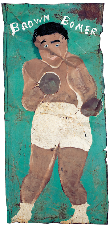 Untitled (BROWN BOMER), 1979, Sam Doyle. Met dank aan The Museum of Everything 04_Sam-Doyle_The-Museum-of-Everything.png