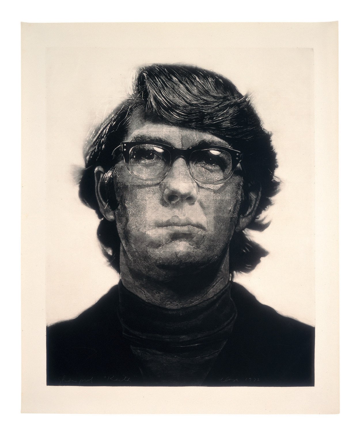 Keith / mezzotint, 1972 06 Chuck Close, Keith mezzotint, 1972.jpg