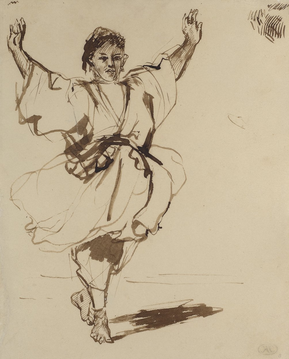 Eugène Delacroix, Dancing Maroccan, 1832. Museum Boijmans Van Beuningen, Rotterdam (former collection Koenigs) 3 Eugène Delacroix_Dansende Marokkaan_1832_LR.jpg