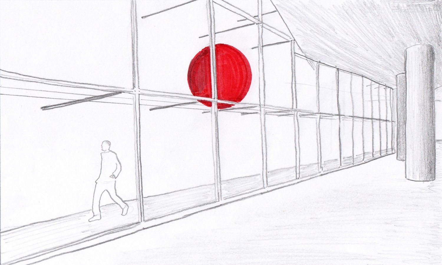 Schets installatie 'Inertia', 2020, Sil Krol schets installatie Inertia.jpg