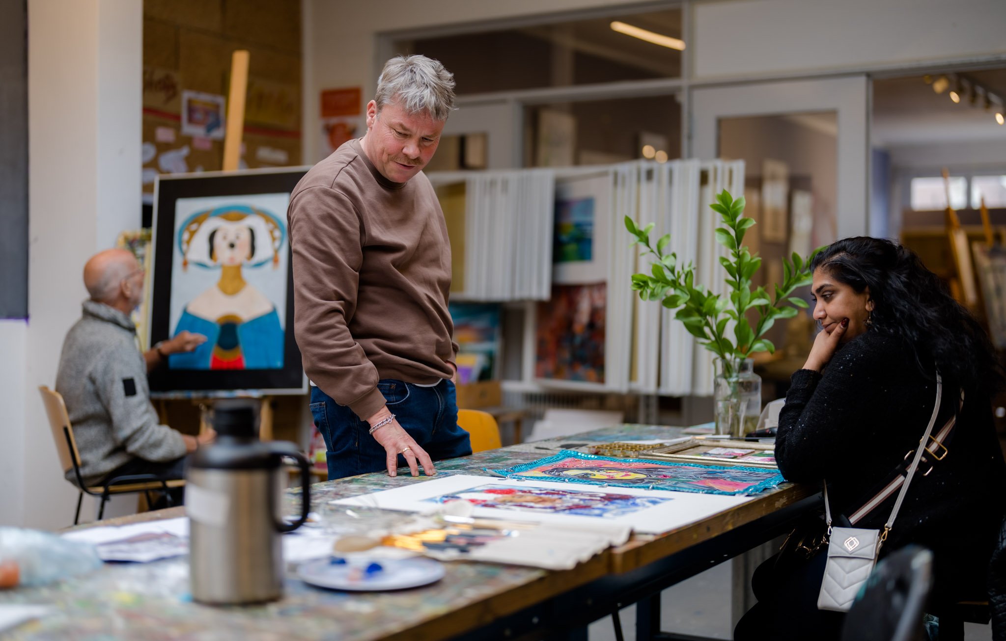 All you can Art artist David Bade at Reakt Den Haag photo: Marco De Swart AYCA Reakt, Den Haag, 14 maart 2023 Low Res 03.JPG