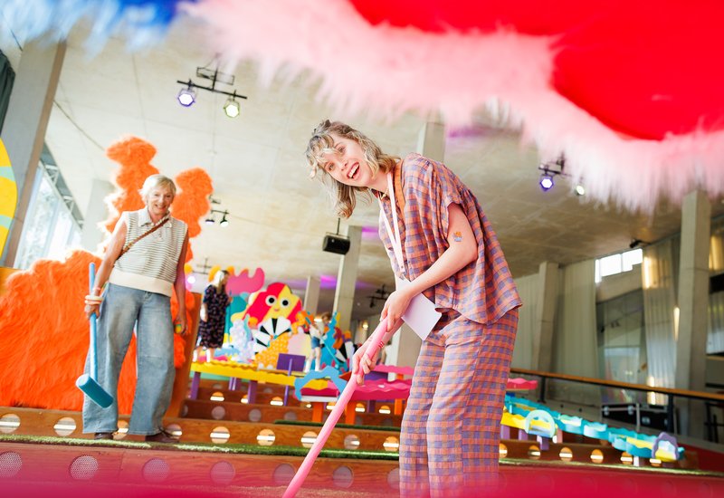 De grote zomer kunst croquet