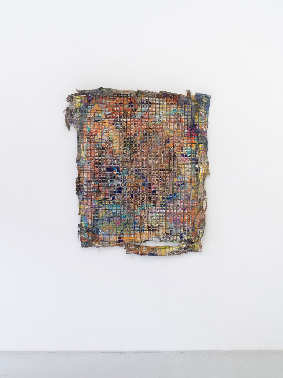 Gijs van Lith, BODY - WORK no.1, 112 x 92 cm, oil, acrylic and paper on canvas, 2017 9)-attitudes-in-painting-gijs-van-lith-4-BODY-I-WORK-oil-enamel-acrylic,spraypaint-paper-on-linen-112x90cm-2017.jpg