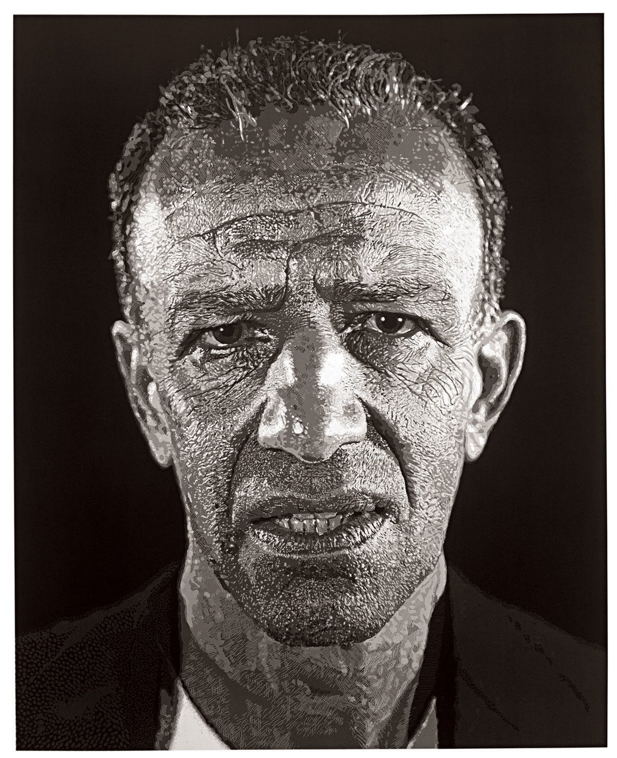 Alex / Reduction block, 1993 02 Chuck Close, Alex reduction block, 1993.jpg