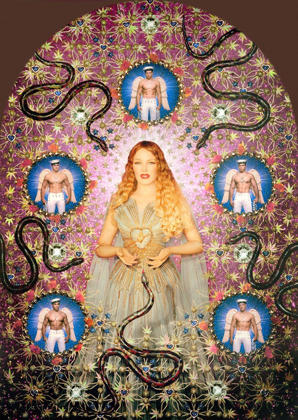 La Vierge aux serpents (Kylie Minogue), 2008, photo Pierre et Gilles 02 Jean Paul Gaultier, La Vierge aux serpents (Kylie Minogue), 2008, foto Pierre et Gilles.jpg