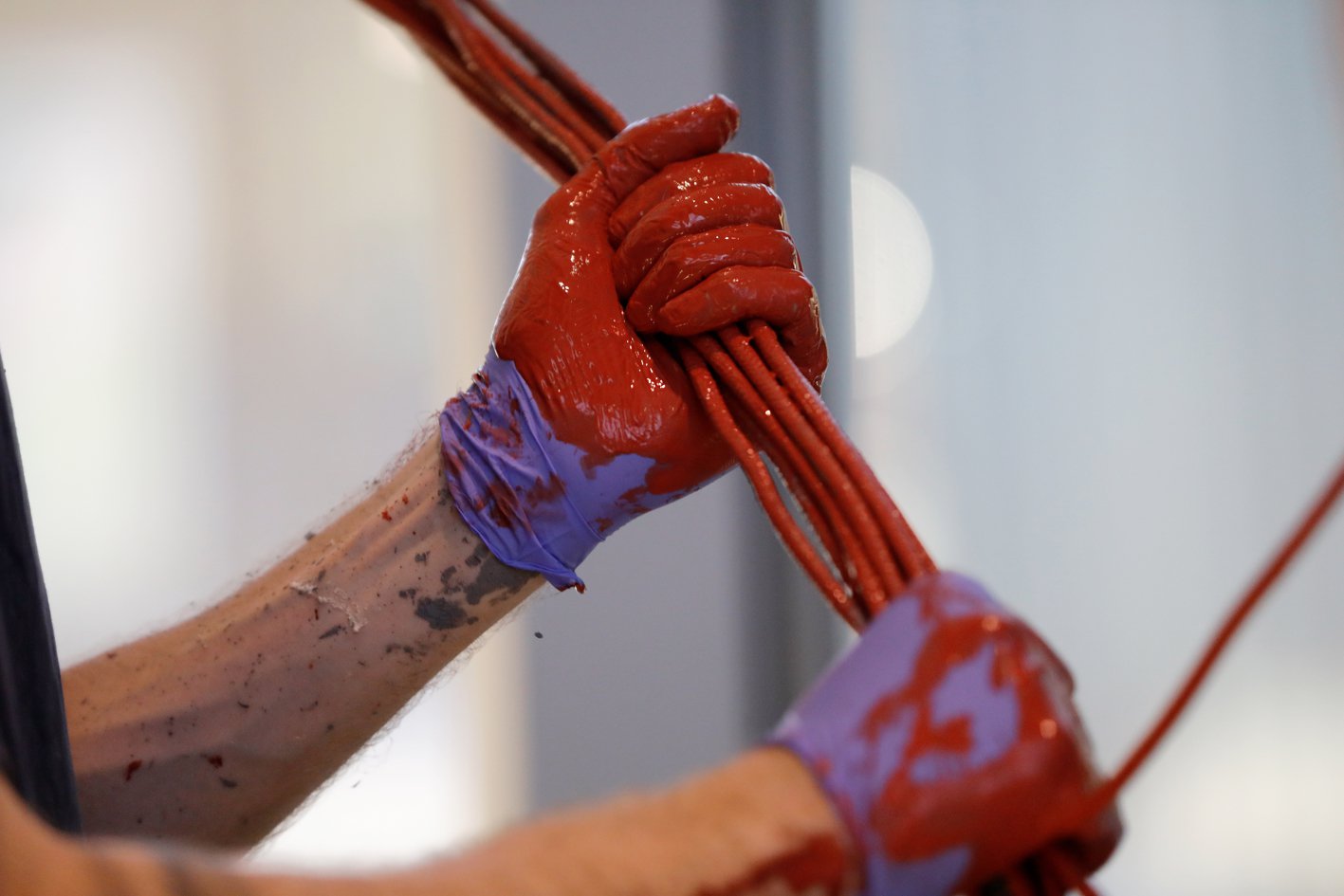 Process of creation. Photo: Bas Czerwinski 211123-MIRE-LEE-LOW-RES-035.JPG