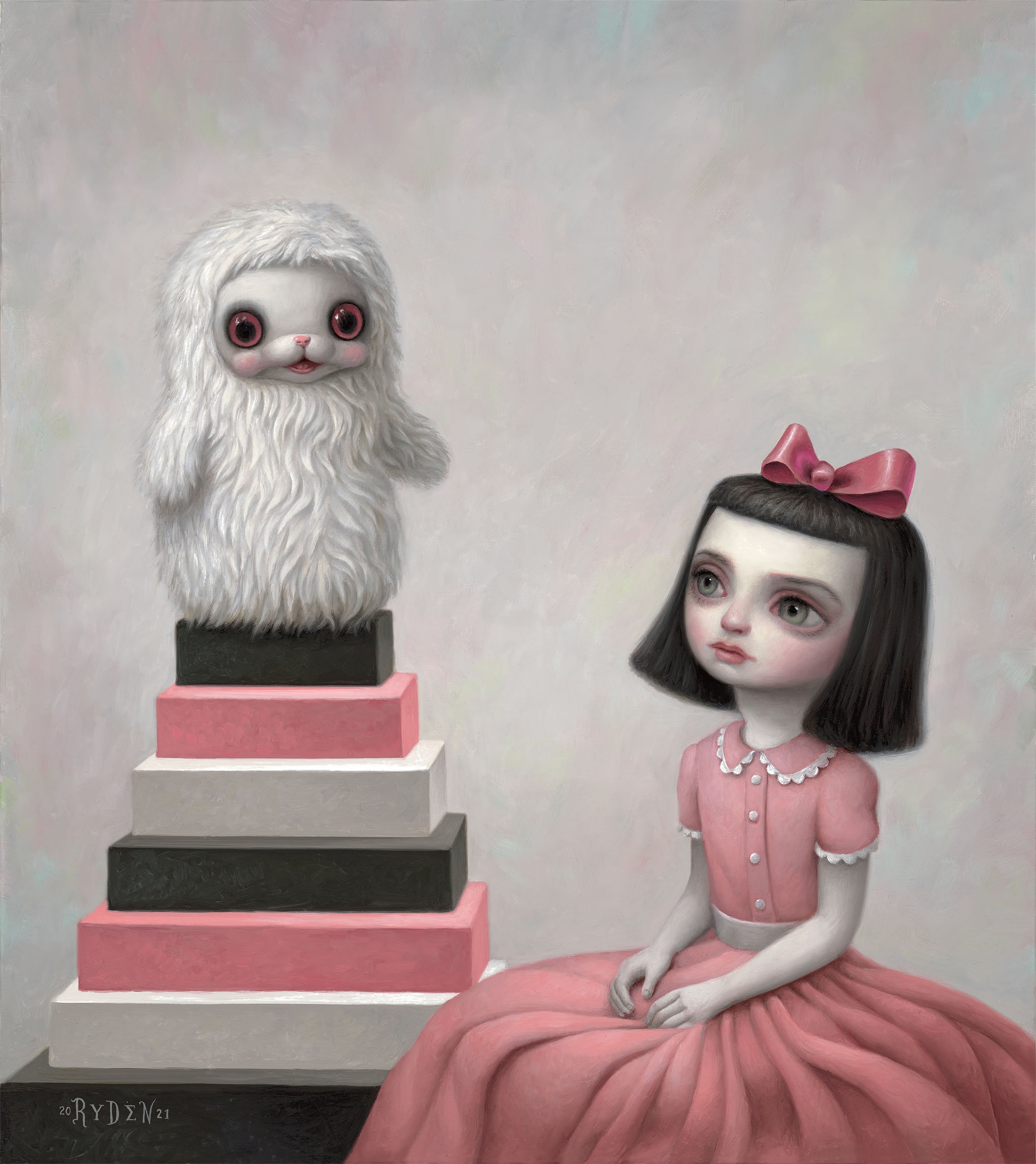 Mark Ryden, Yuki the Young Yak (#157), 2021 © Mark Ryden. Met dank aan de kunstenaar en Perrotin 8_Mark Ryden_Yuki the Young Yak #157_2021_LR.jpg