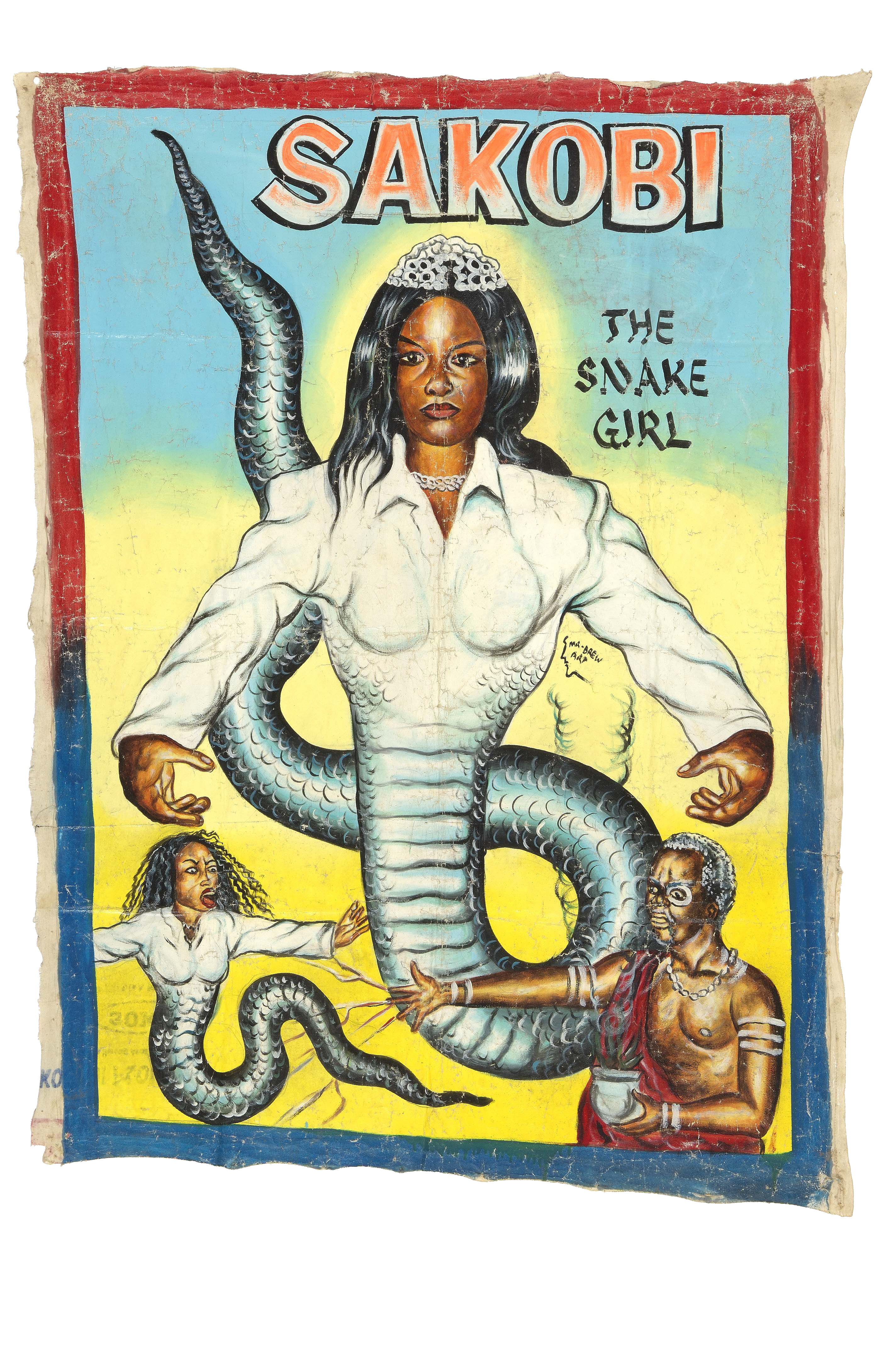 Sakobi. The Snake Girl (Nigeria, year unknown), Mr Brew Art, location/year unknown Sakobi The Snake Girl.png