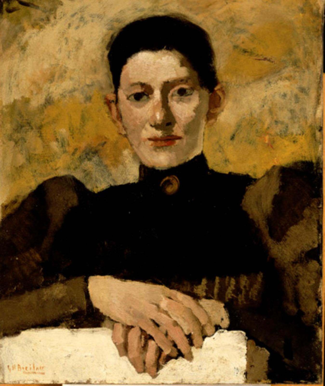 Portret Sara de Swart door George Hendrik Breitner Portret Sara de Swart_1895_George Hendrik Breitner_Collectie Amsterdam Museum.jpg