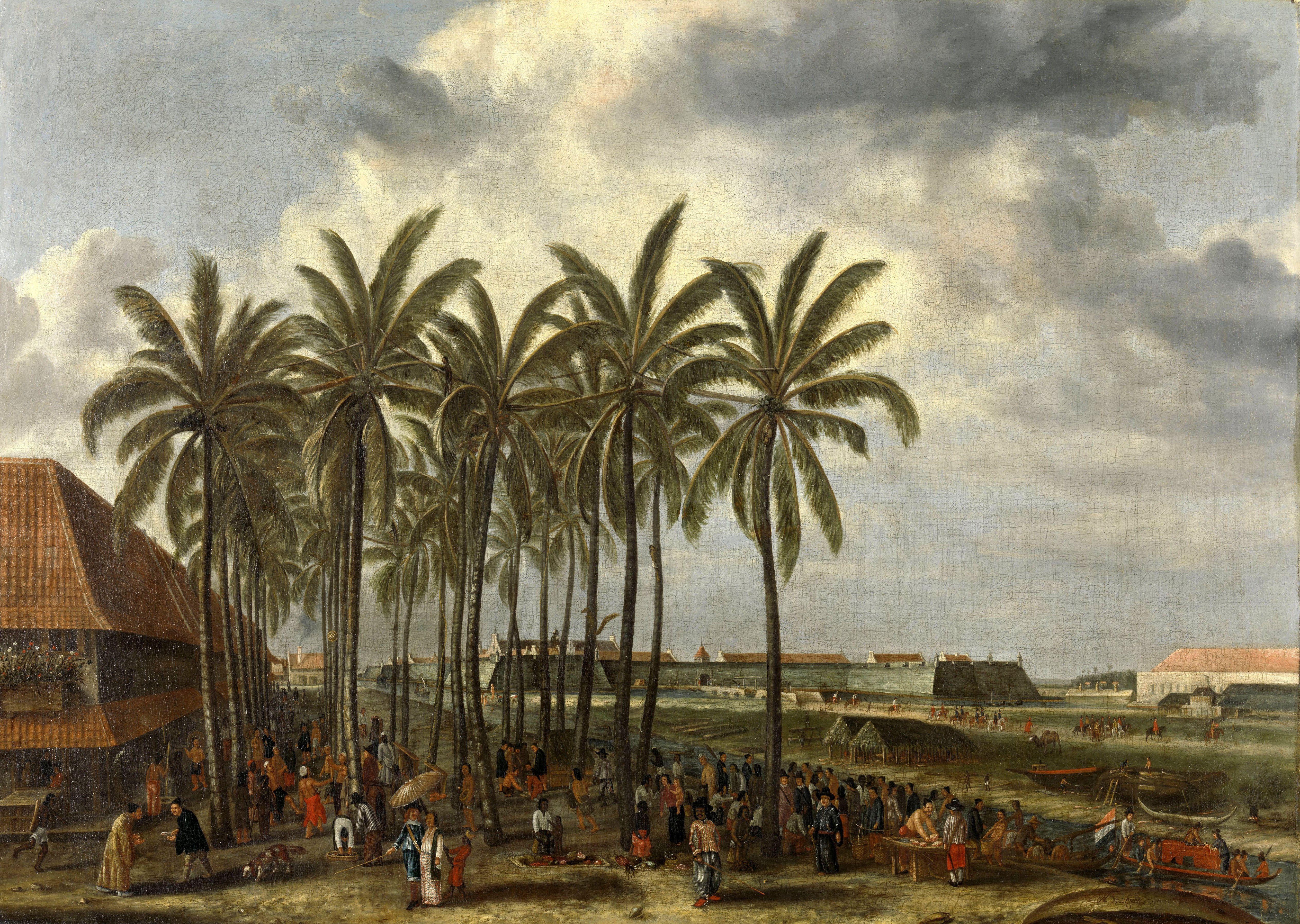 Gezicht op Batavia, 1658-1662 01 - Andries Beeckman, Gezicht op Batavia © Rijksmuseum Amsterdam.jpg