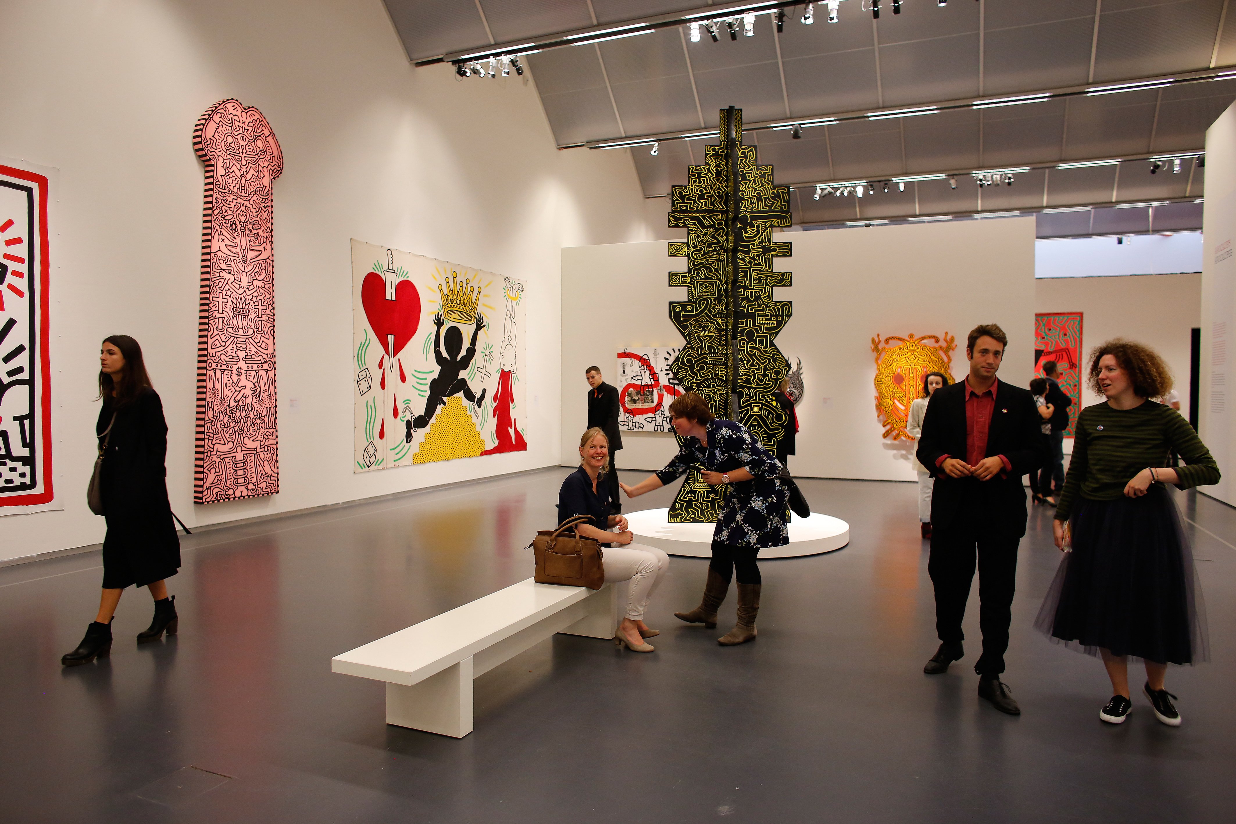 Tentoonstelling 'Keith Haring. The Political Line'. Foto Bas Czerwinski Opening Keith Haring The Politica Line_Kunsthal_19sept2015_foto Bas Czerwinski (58).jpg